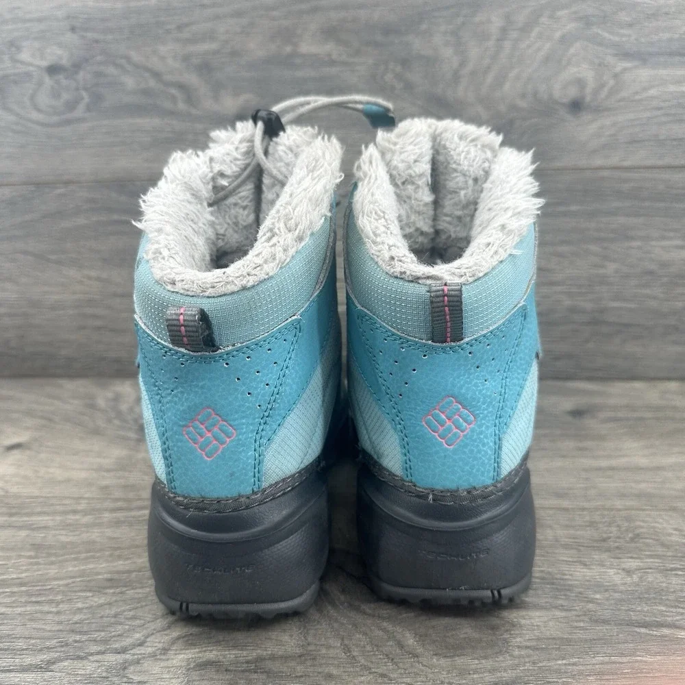 Columbia Rope Tow Youth‎ Winter Boots Size 2 Blue Waterproof Lined